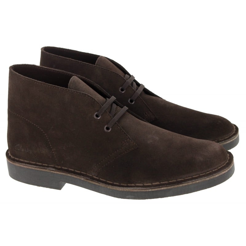 Dark brown desert boots mens online